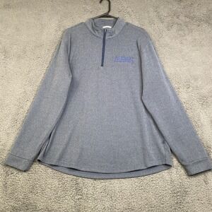 Swannies 1/4 Zip Pullover Mens 2XL Blue Performance Golf Logo Preppy Stretch